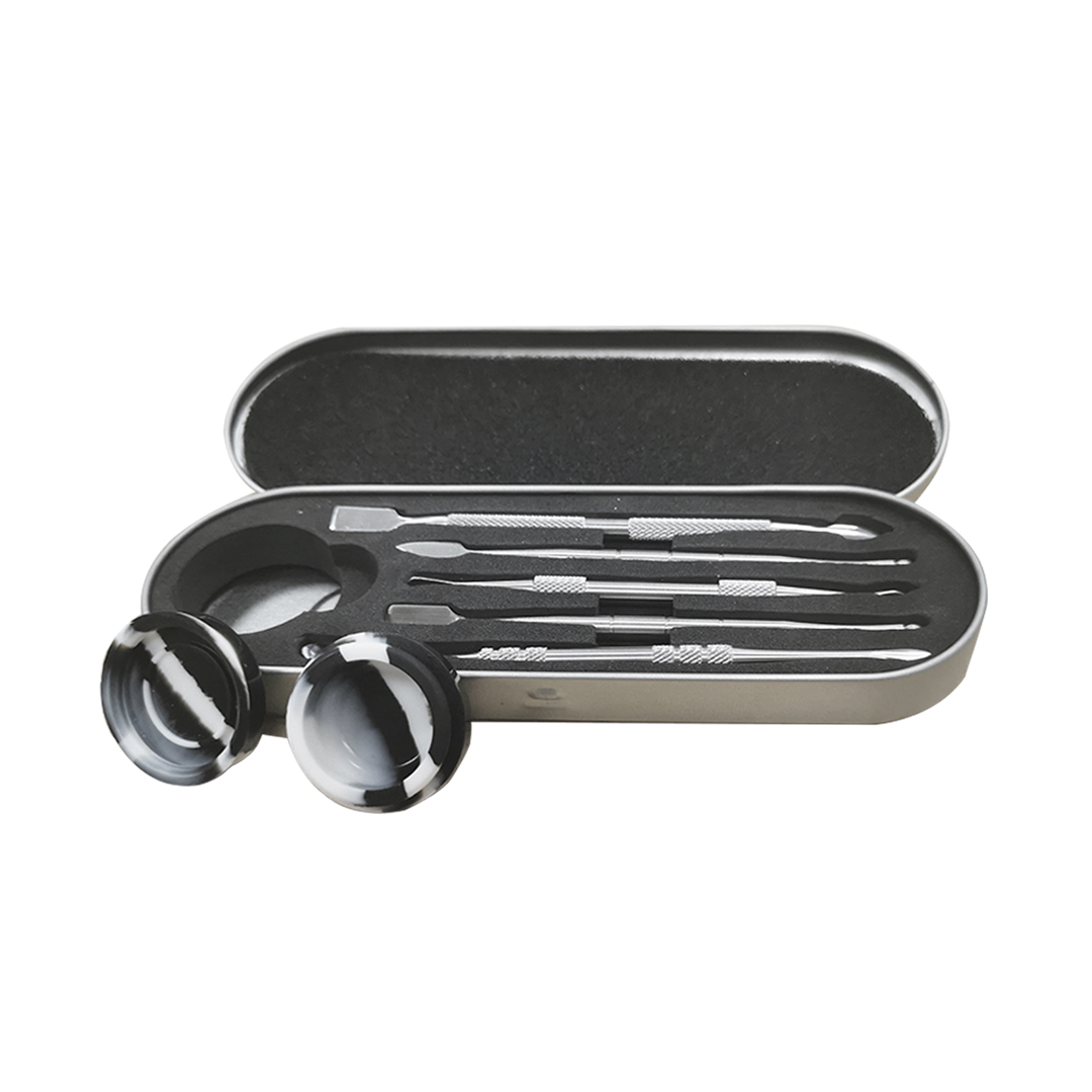 6‑Piece Stainless Steel Dab Tool Set with Hard Case thumbnail 3