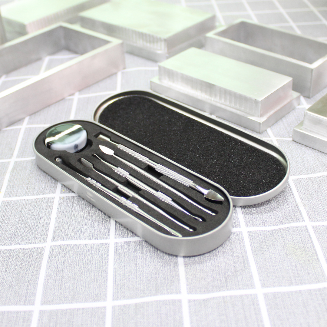 6‑Piece Stainless Steel Dab Tool Set with Hard Case thumbnail 7