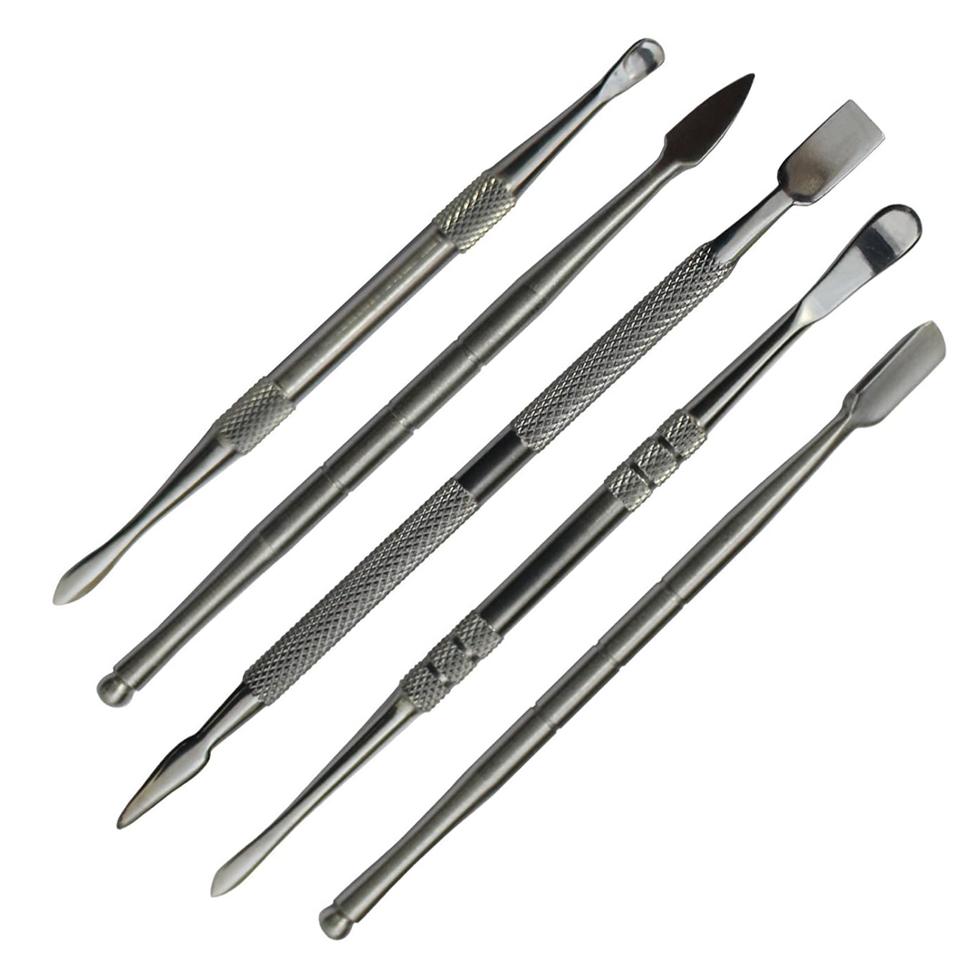 6‑Piece Stainless Steel Dab Tool Set with Hard Case thumbnail 5