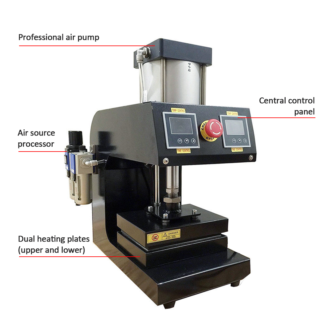 LCB1015-5 PNEUMATIC ROSIN HEAT PRESS MACHINE thumbnail 6