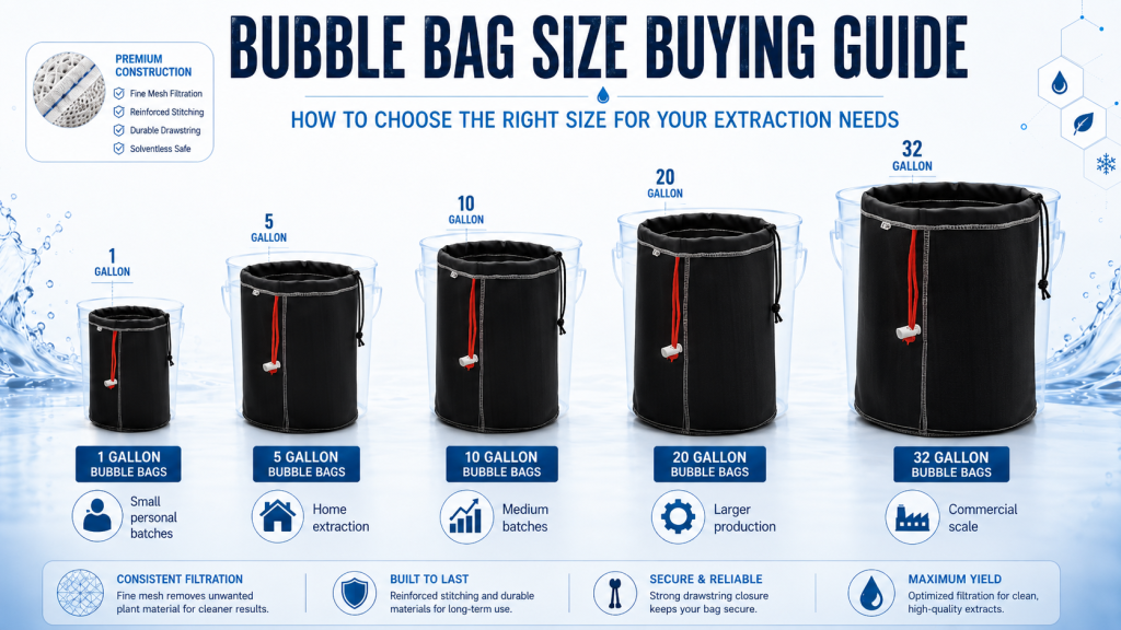 BUBBLE BAG SIZE BUYING GUIDE