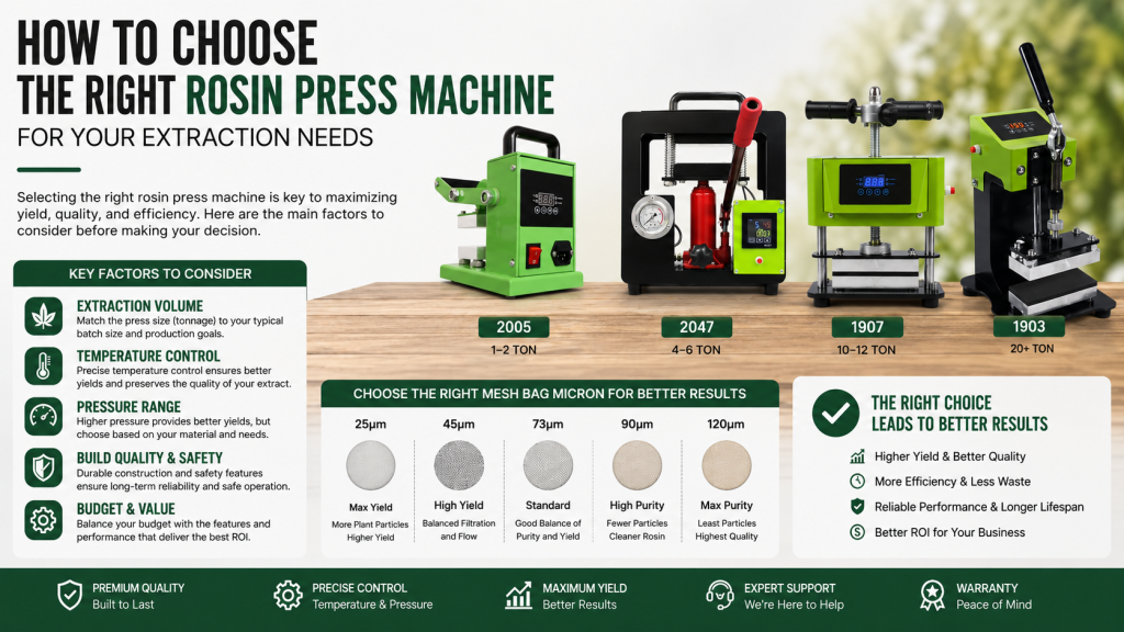 How to Choose the Right Rosin Press Machine for Your Extraction Needs: The 2026 Definitive Guide