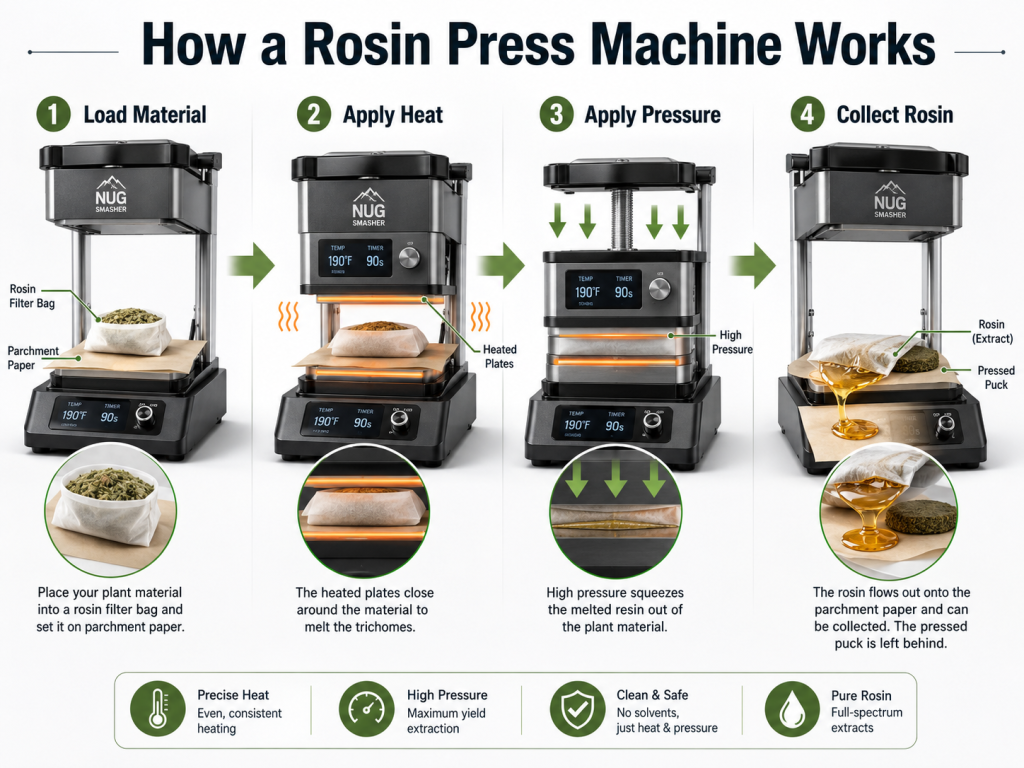 Rosin Press Machine Works
