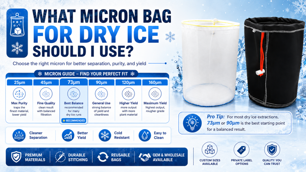 What Micron Bag for Dry Ice Hash