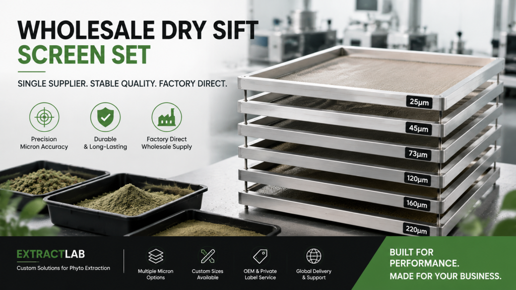 WHOLESALE DRY SIFT SCREEN SET